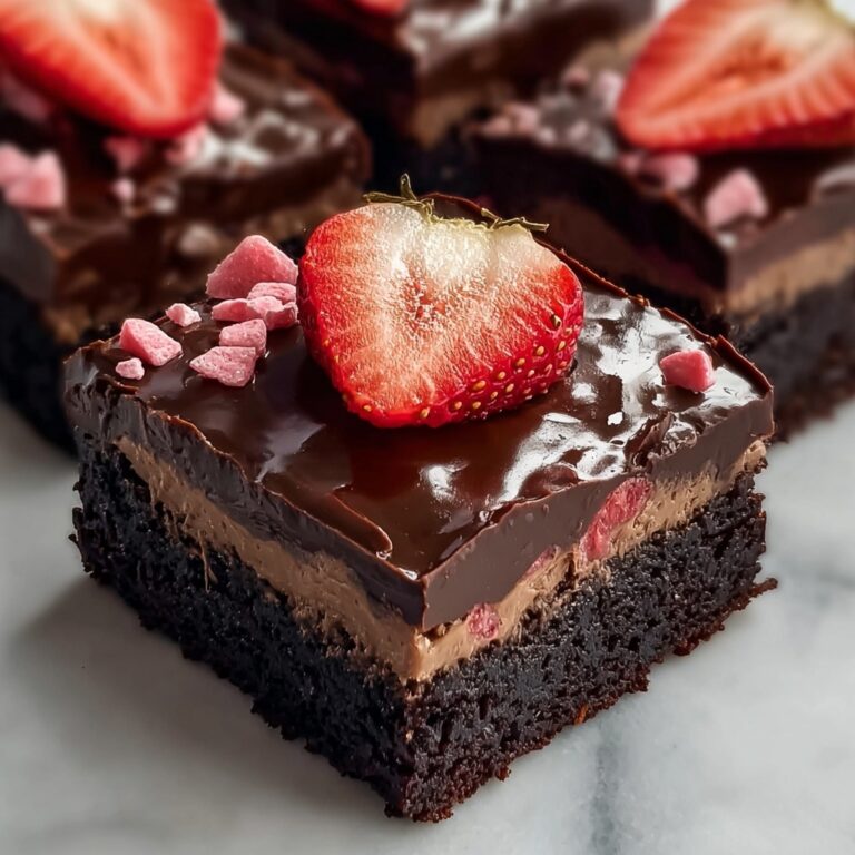 Chocolate Covered Strawberry Brownies Recipe