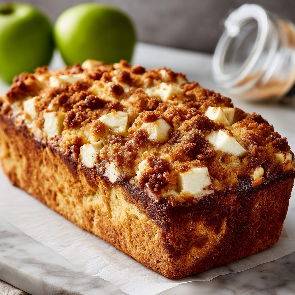 Apple Bread with Cinnamon and Pecans Recipe - Recipe Image