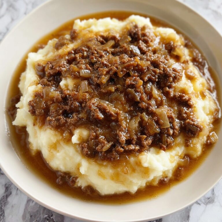 Ground Beef Gravy with Mashed Potatoes Recipe