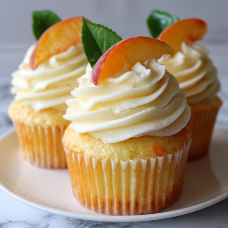 Honey Peach Cream Cheese Cupcakes Recipe