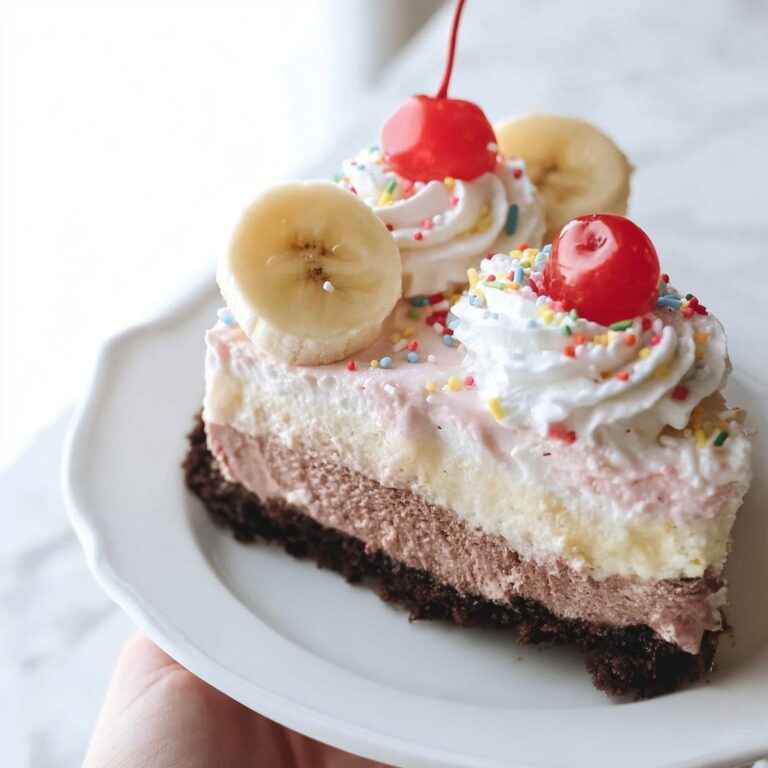 No-Bake Banana Split Cheesecake Recipe