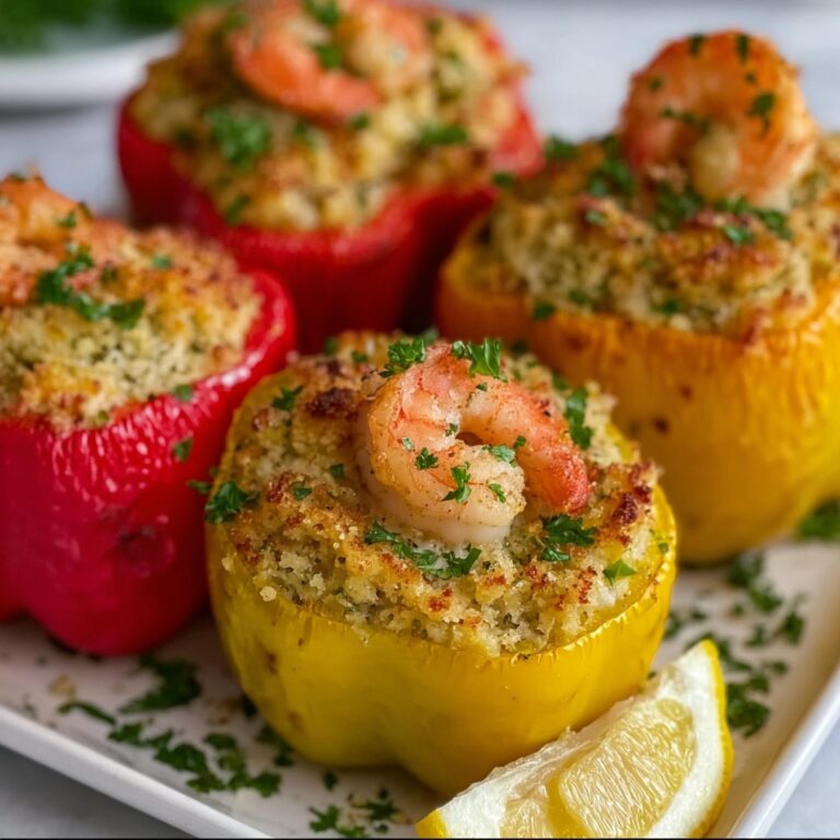 Crab and Shrimp Stuffed Bell Peppers Recipe