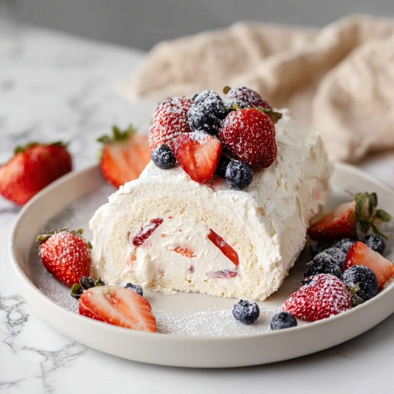 Strawberry Pavlova Roulade Recipe