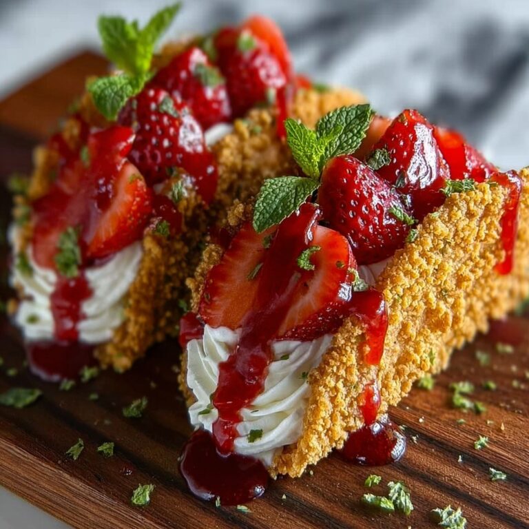 Strawberry Crunch Cheesecake Tacos Recipe