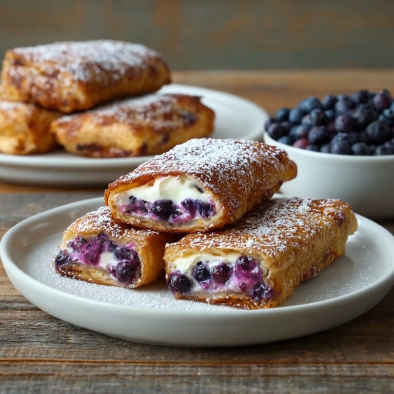 Blueberry Cream Cheese Egg Rolls Recipe