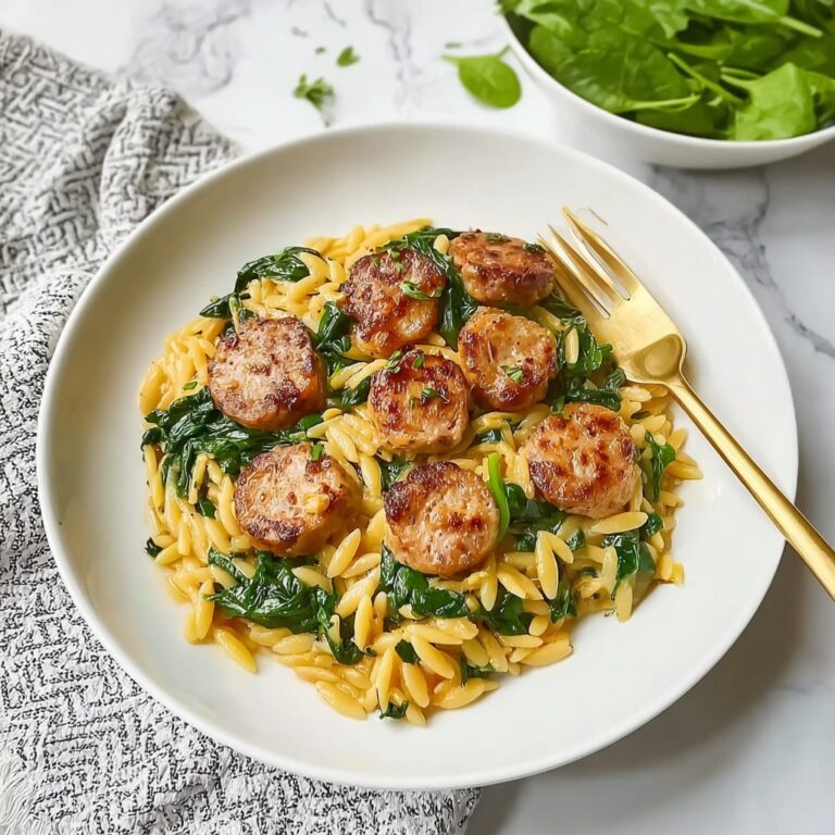 Creamy Chicken Sausage Orzo Recipe