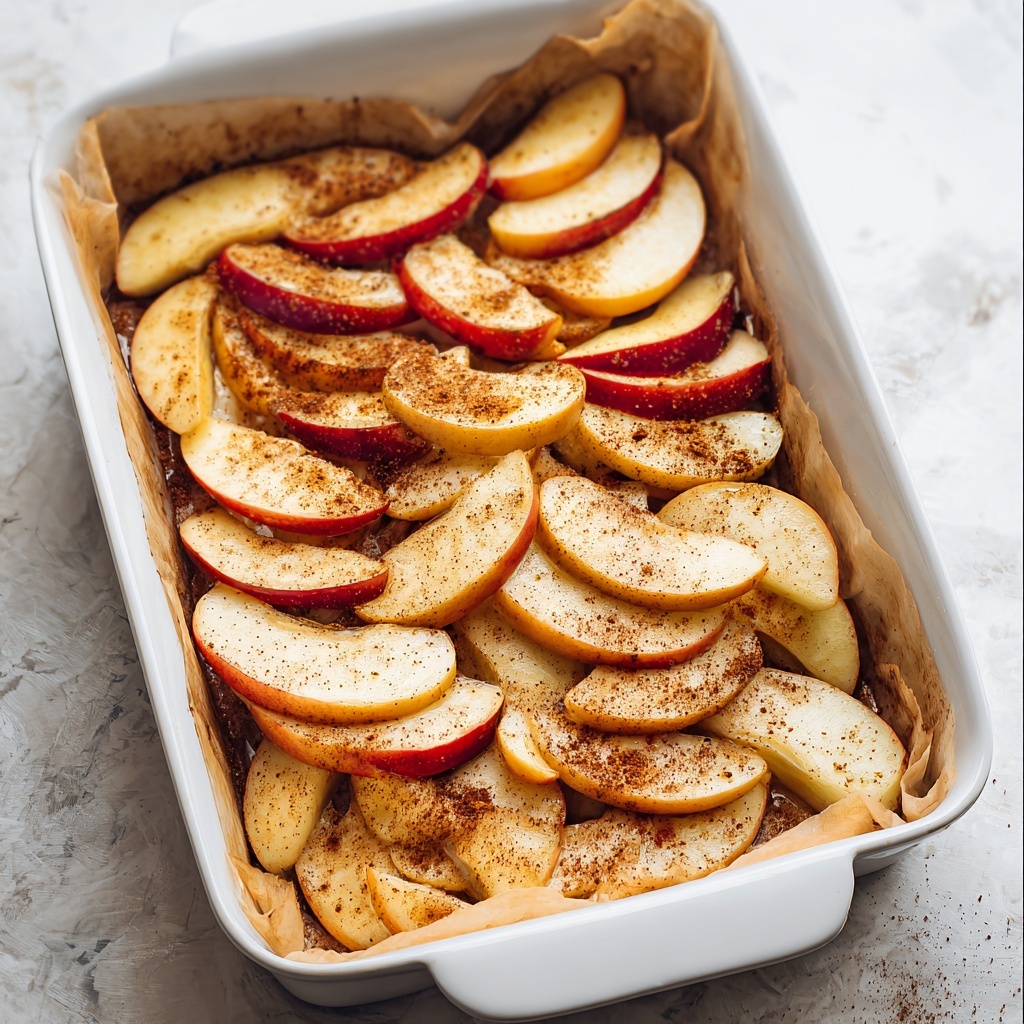 Baked Apple Slices with Cinnamon and Nutmeg Recipe - Recipe Image