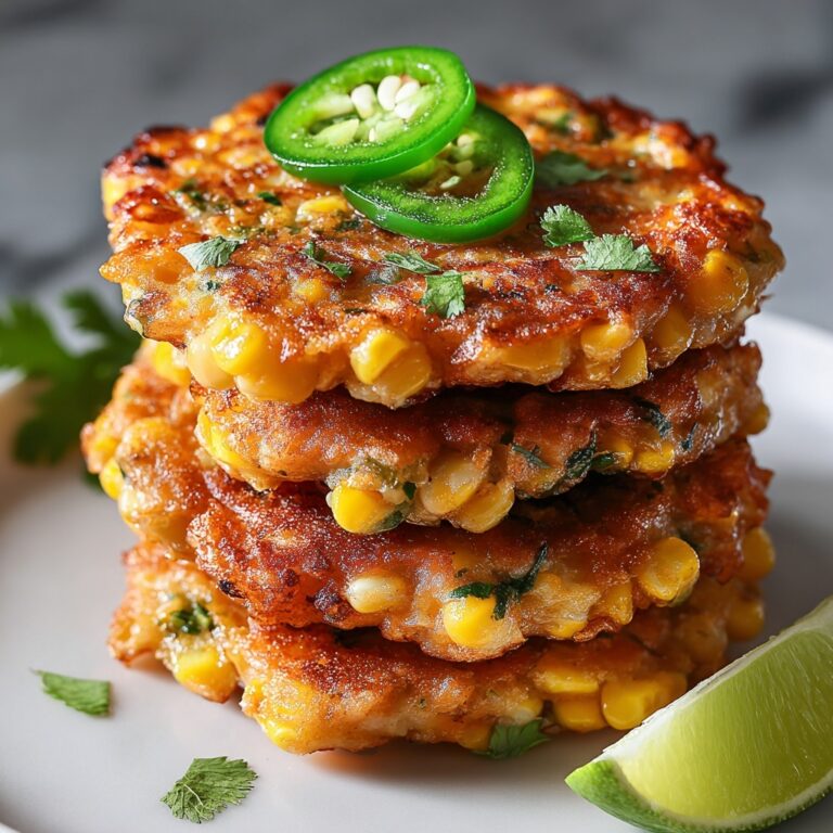 Mexican Corn Cakes with Jalapeño & Lime Recipe