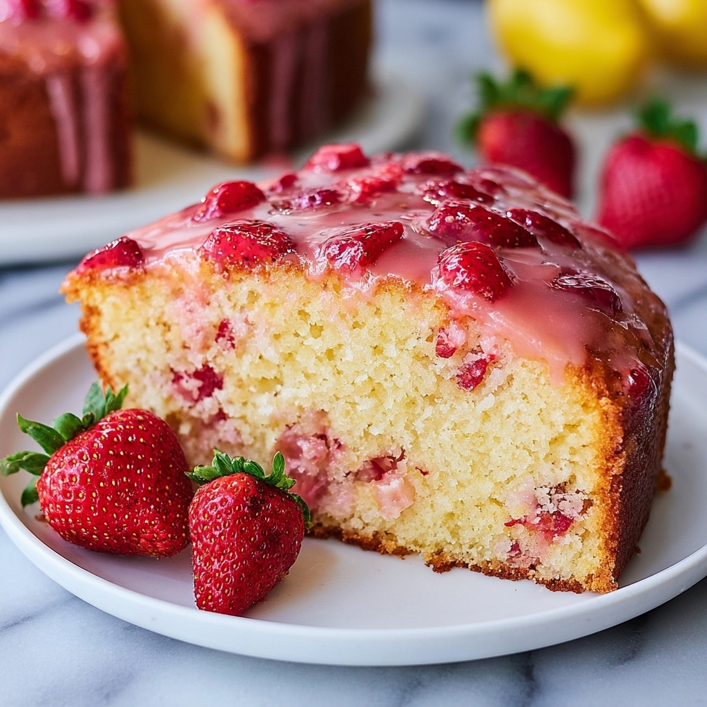 Strawberry Lemon Pound Cake Recipe - Recipe Image