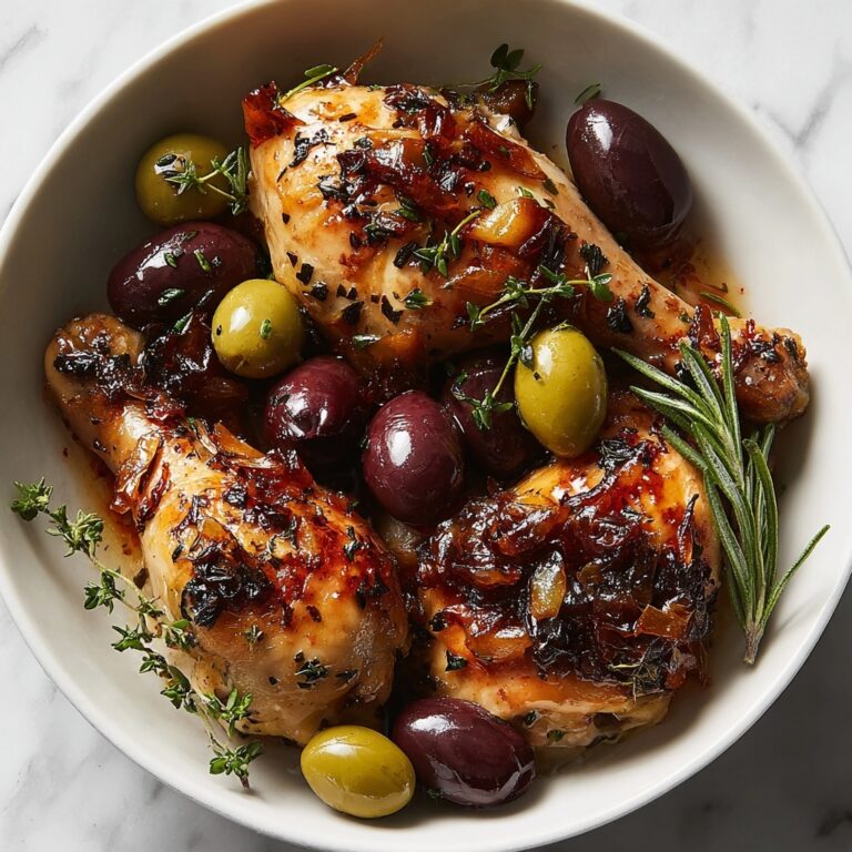 Pan-Roasted Chicken with Grapes & Olives Recipe