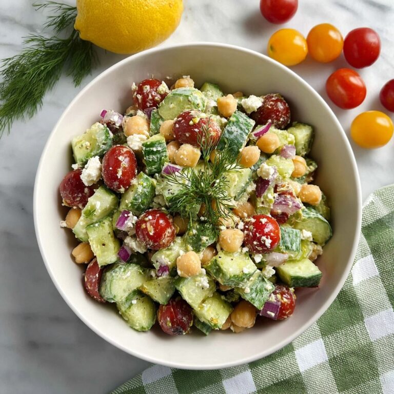 Refreshing Chickpea Cucumber Feta Salad Recipe