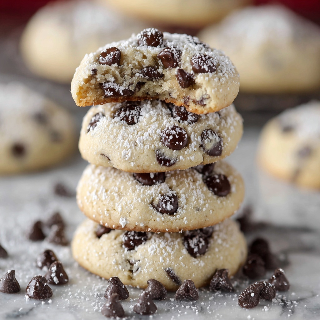 Peanut Butter Chocolate Chip Snowball Cookies Recipe - Recipe Image