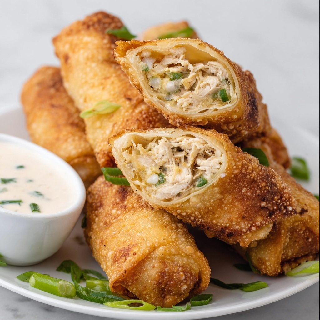 Air Fryer Buffalo Chicken Egg Rolls Recipe - Recipe Image