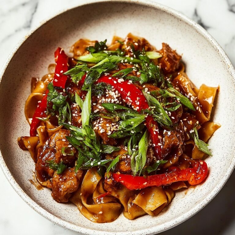 Crispy Garlic Chicken Drunken Noodles Recipe