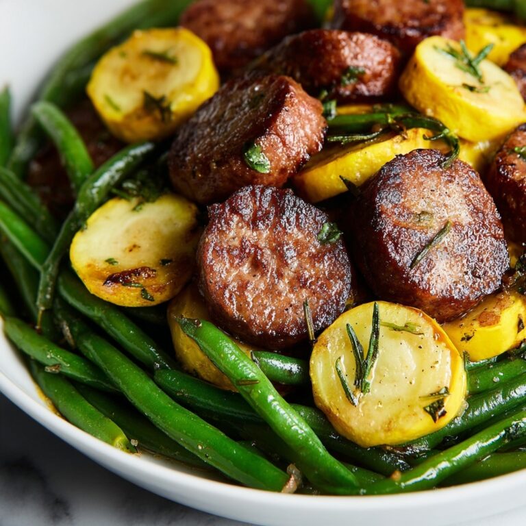 Air Fryer Sausage with Vegetables Recipe