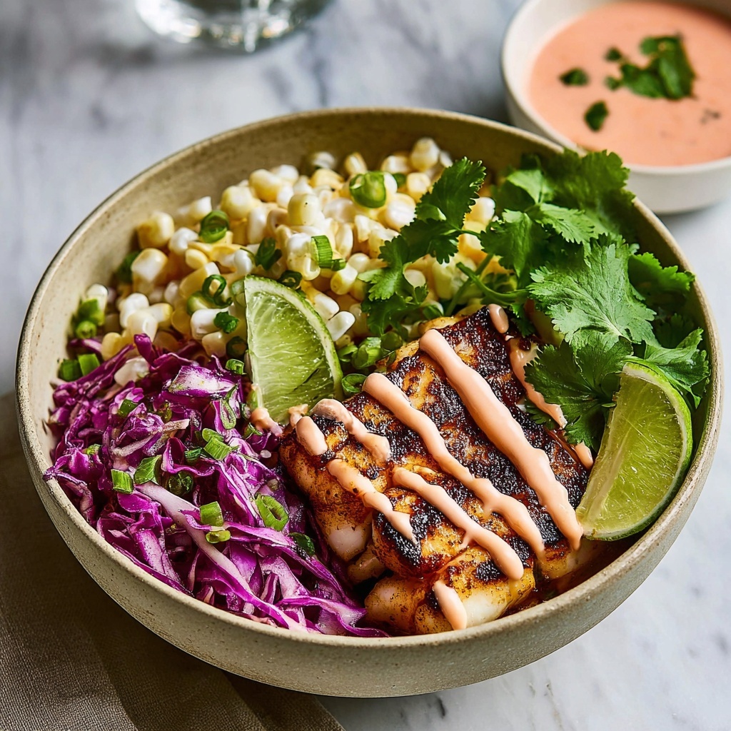 Baja Fish Taco Bowls Recipe - Recipe Image