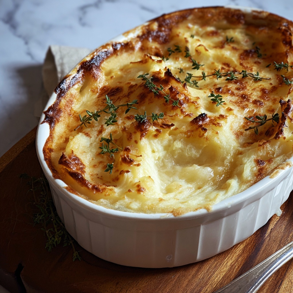 Creamiest Baked Mashed Potatoes Recipe - Recipe Image