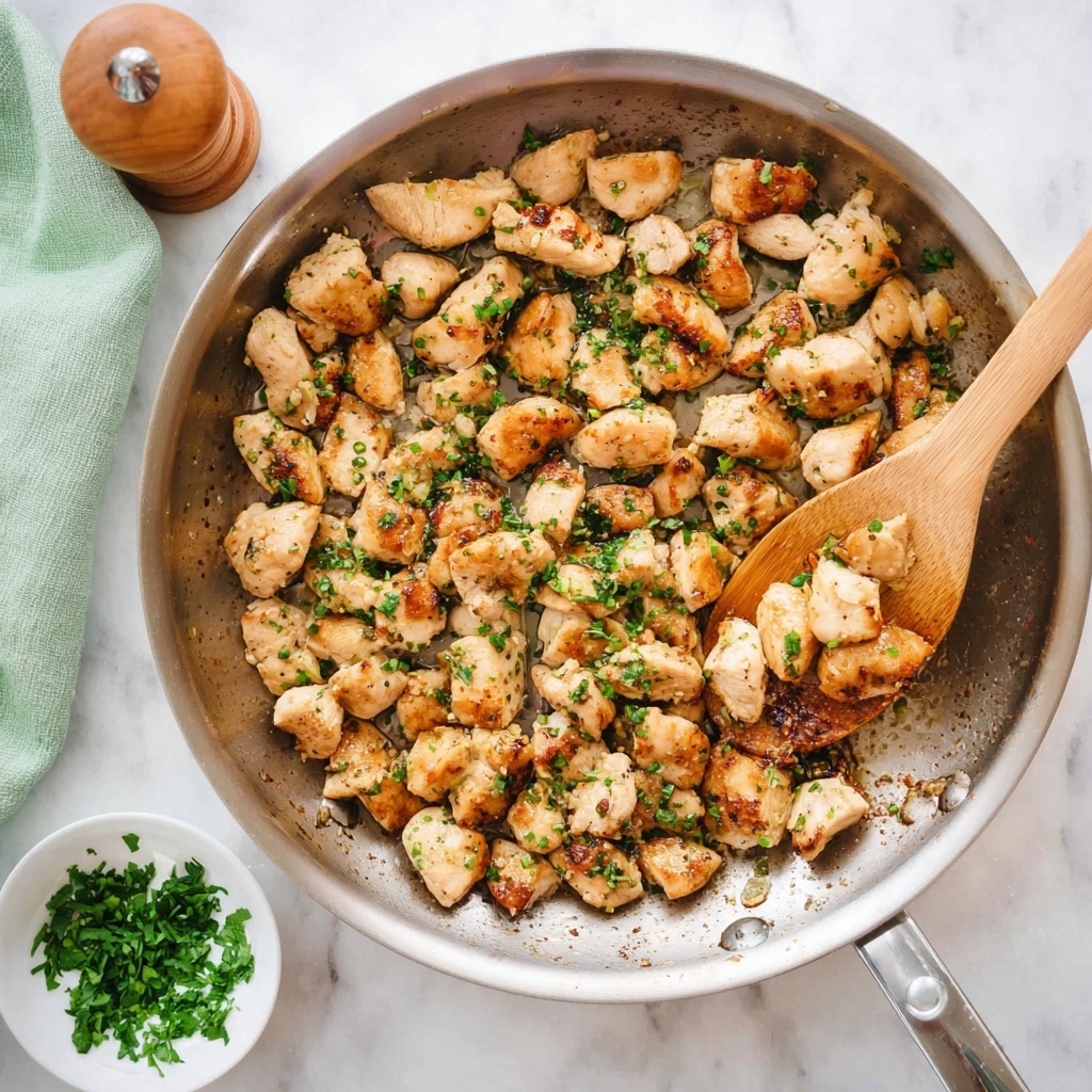 Garlic Basil Chicken Bites Recipe - Recipe Image