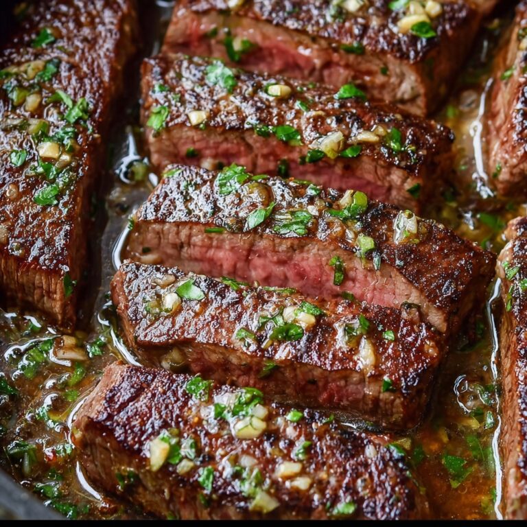 Garlic Butter Skillet Flank Steak Oven Recipe