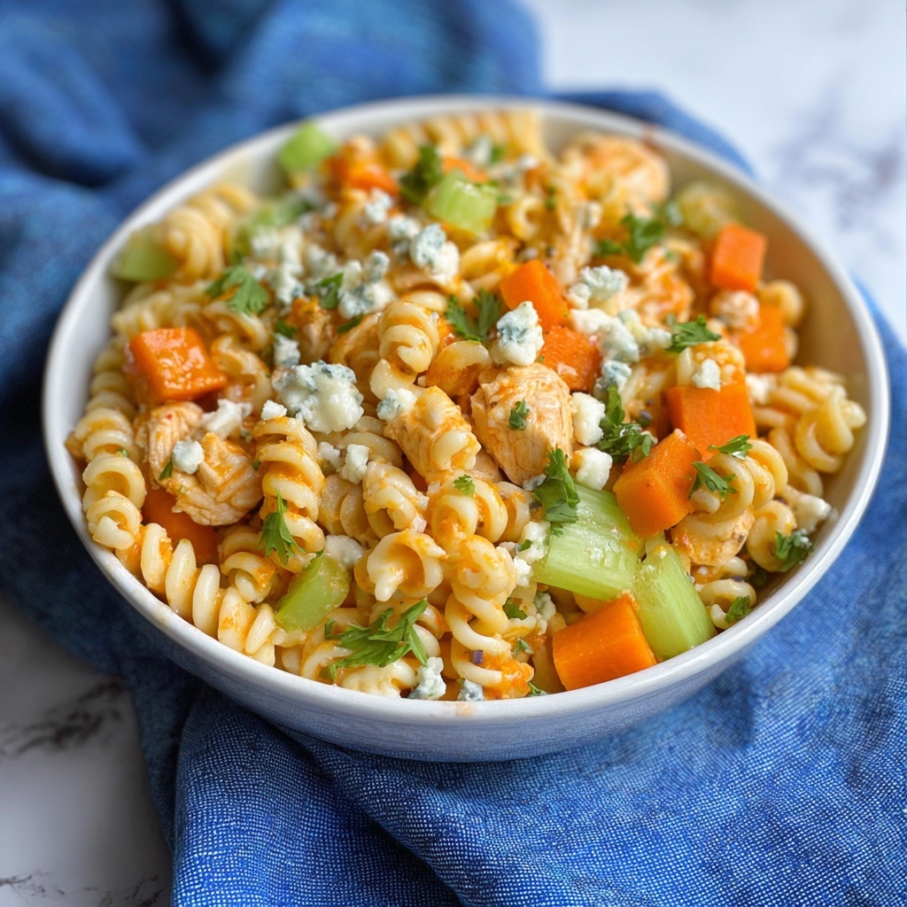 Buffalo Chicken Pasta Salad Recipe - Recipe Image
