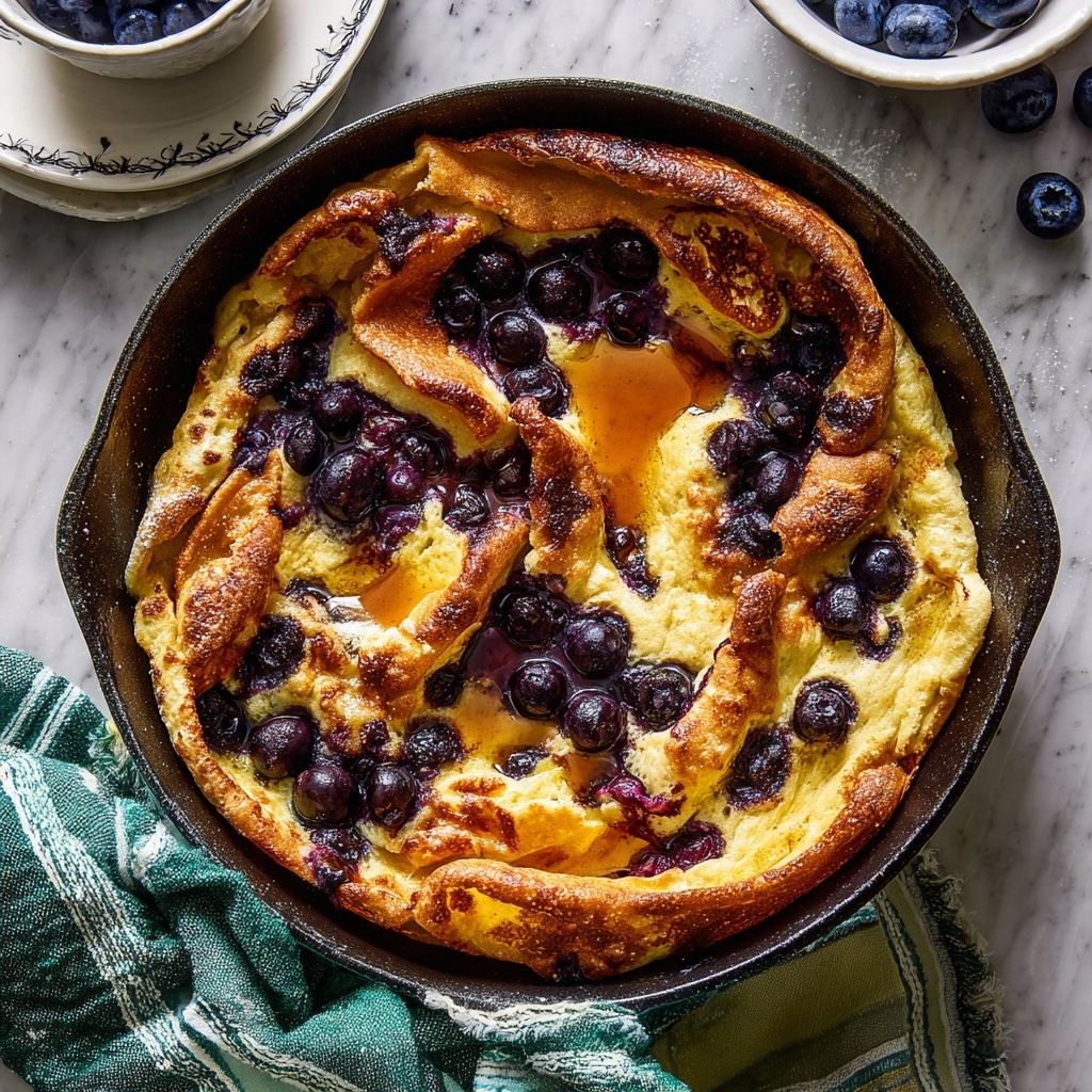 Blueberry Lemon Dutch Baby Recipe - Recipe Image