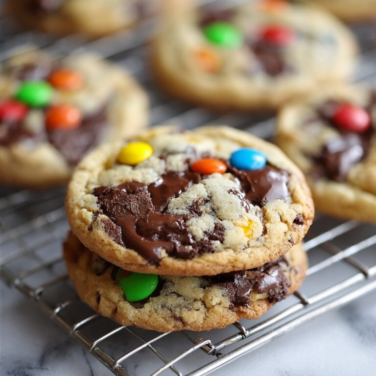 Soft and Chewy Triple Chocolate M&M Cookies Recipe