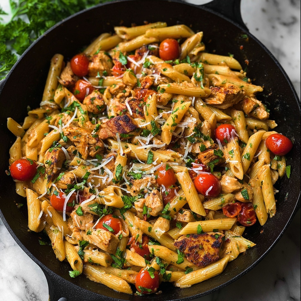 Easy Creamy Cajun Chicken Pasta Recipe - Recipe Image