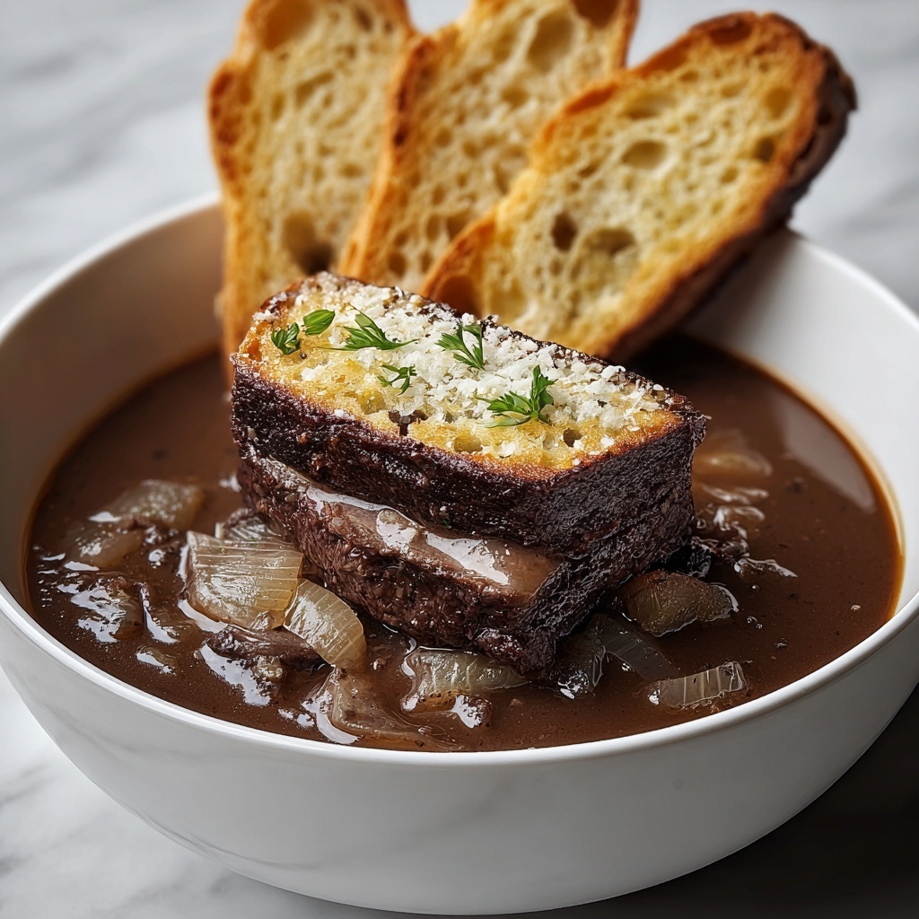 French Onion Beef Short Rib Soup Recipe - Recipe Image