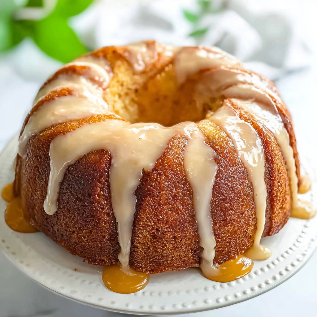 Peach Cobbler Pound Cake Recipe - Recipe Image