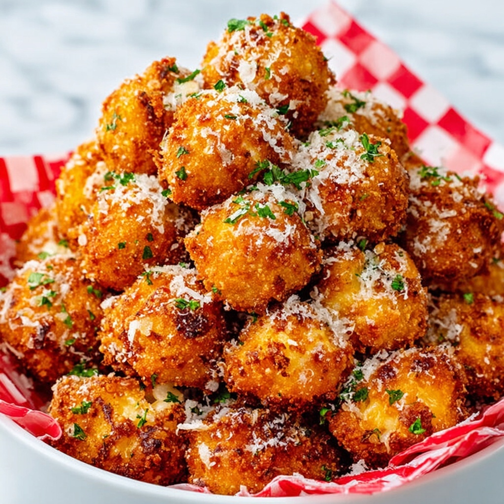 Crispy Parmesan Cauliflower Bites Recipe - Recipe Image