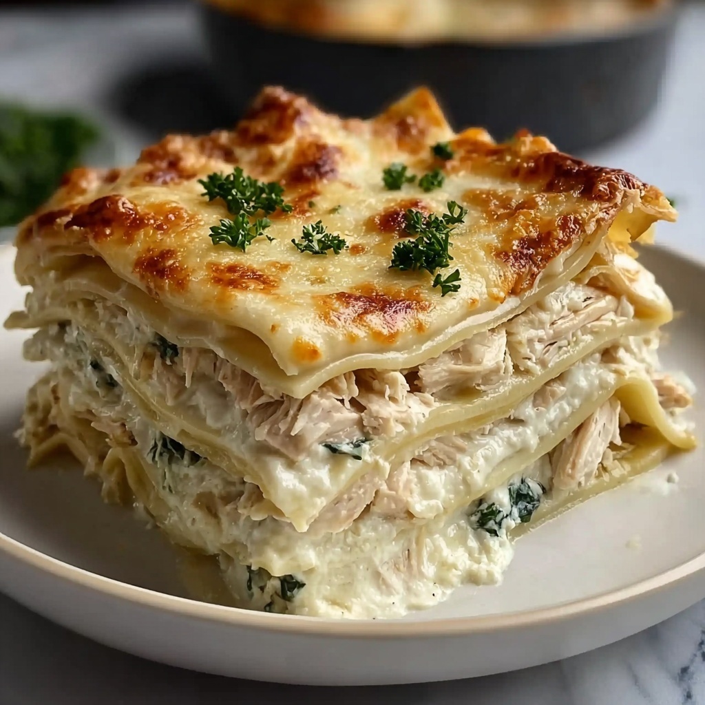Chicken Alfredo Lasagna Recipe - Recipe Image