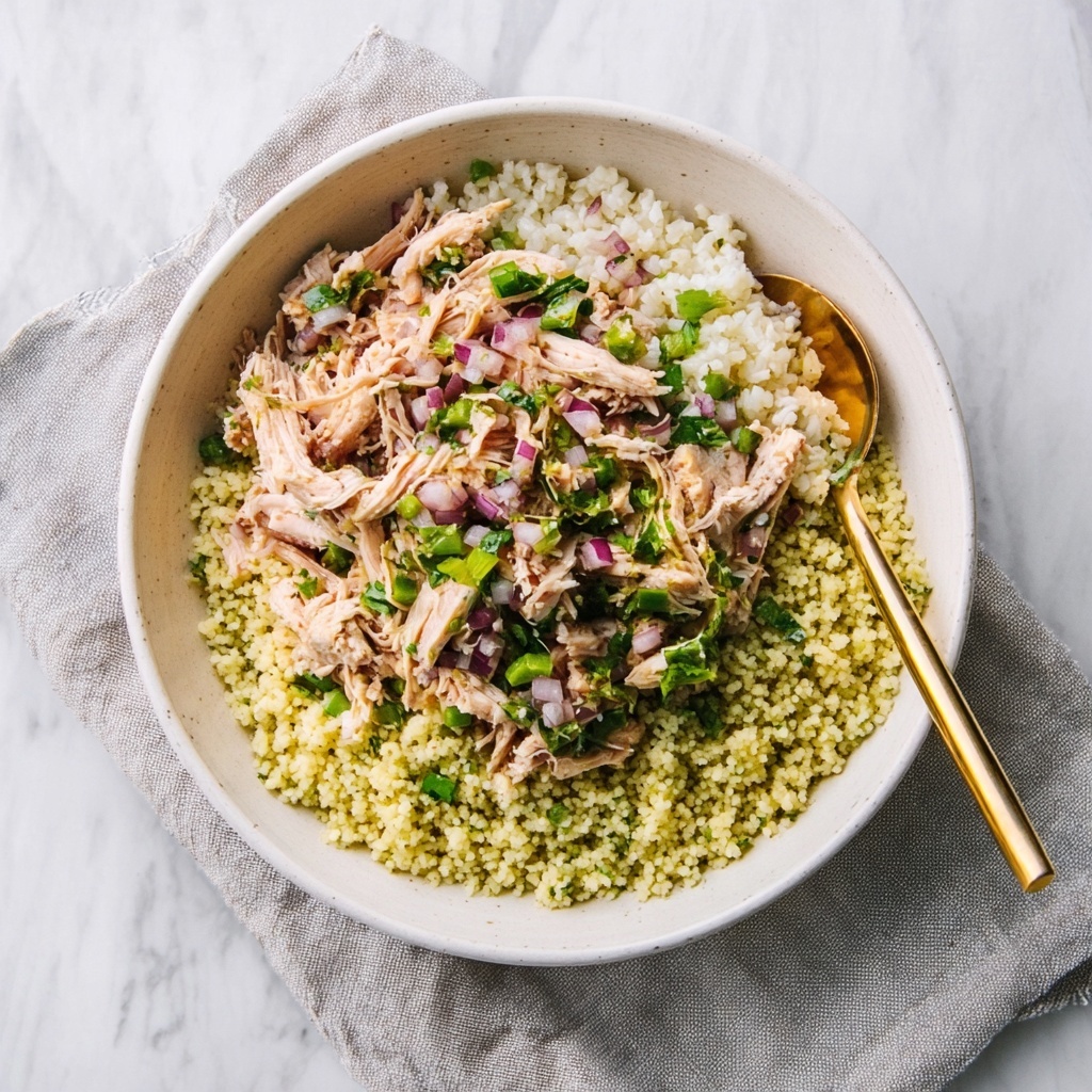 Pesto Chicken Cauliflower Rice Recipe - Recipe Image