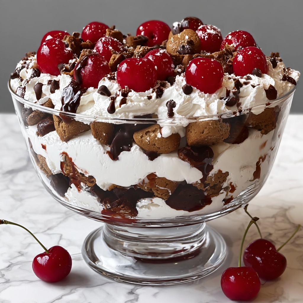Cherry Chocolate Chip Trifle Recipe - Recipe Image