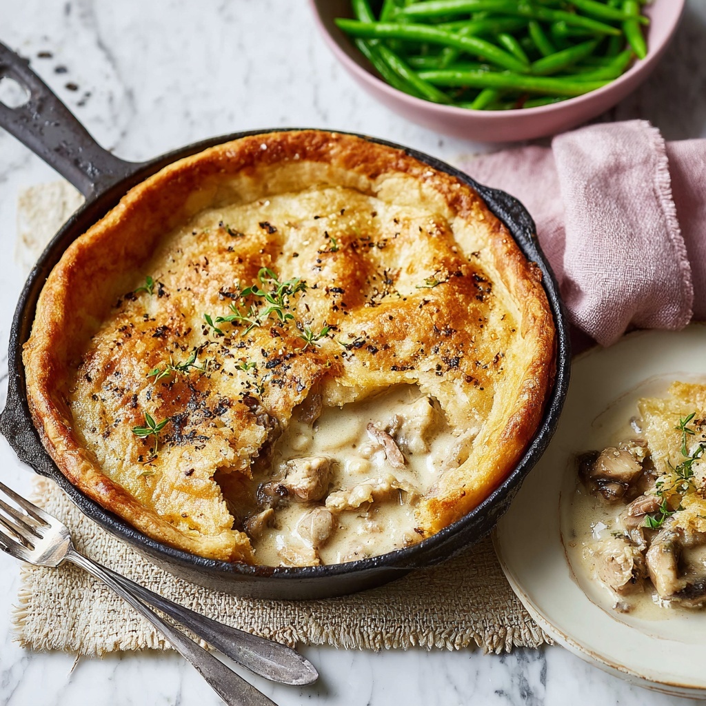 Greek Chicken Frying Pan Pie Recipe - Recipe Image