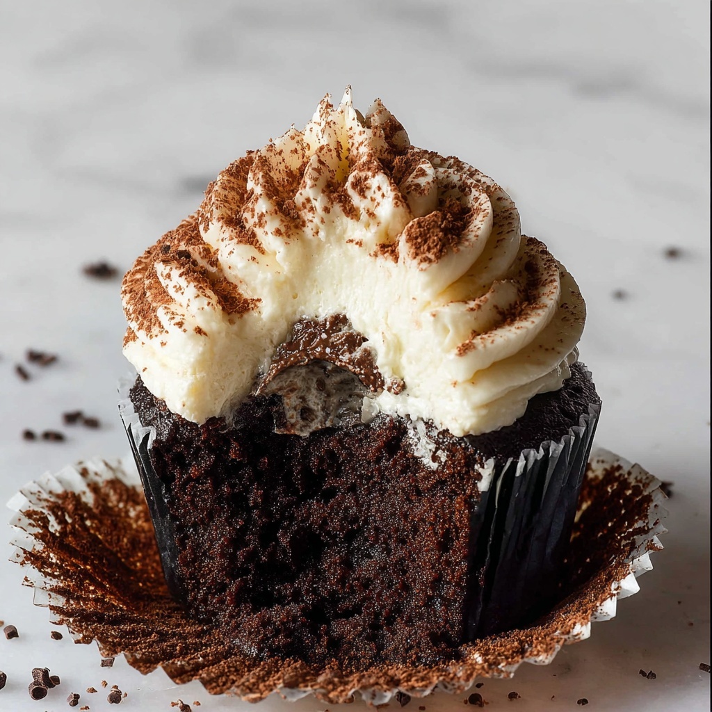 Chocolate Tiramisu Cupcakes Recipe - Recipe Image