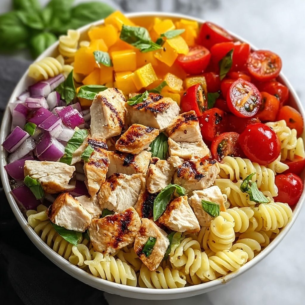 Mediterranean Chicken Pasta Salad Recipe - Recipe Image