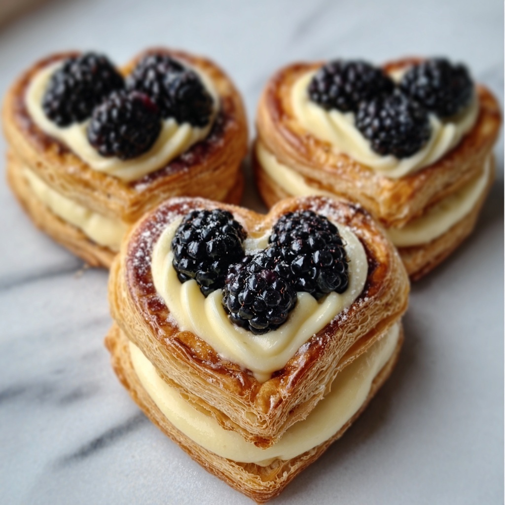 Blackberry Cream Cheese Puff Pastry Bites Recipe - Recipe Image