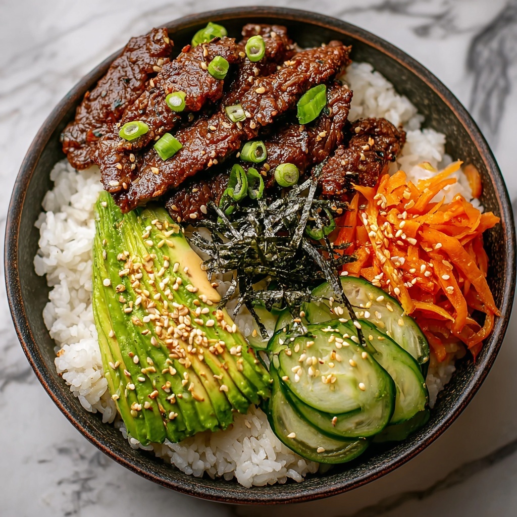 Korean BBQ Beef Rice Stack Recipe - Recipe Image