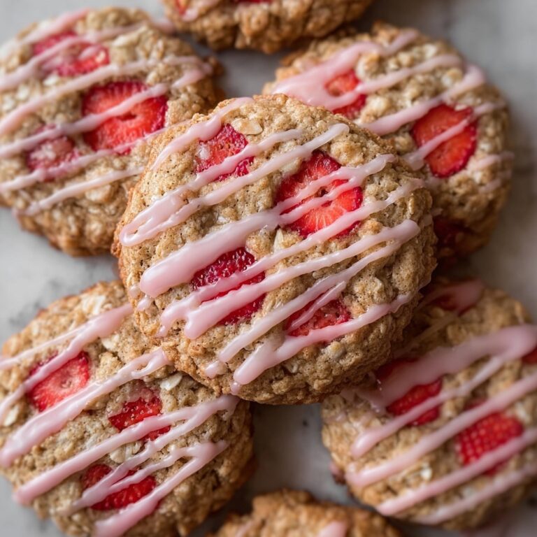 Strawberry Iced Oatmeal Cookies Recipe
