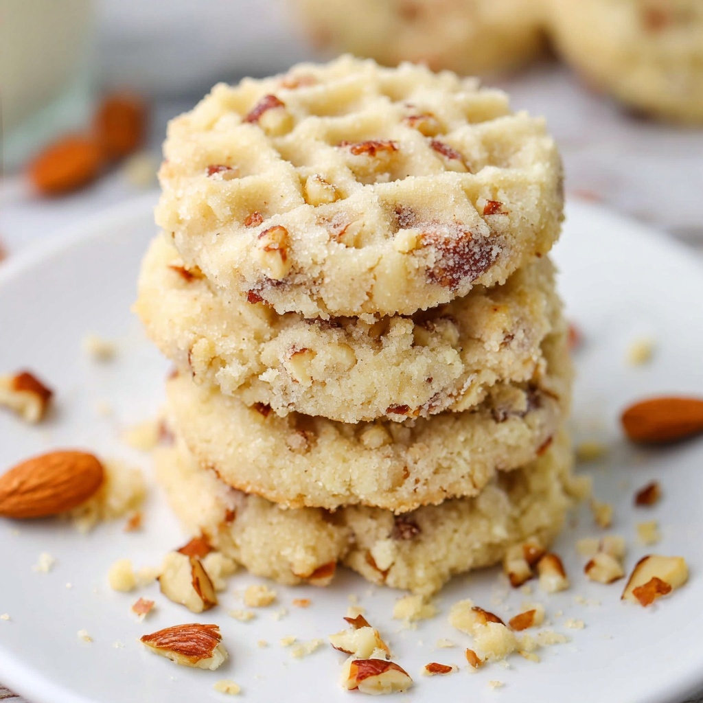 Triple Almond Cookies Recipe - Recipe Image