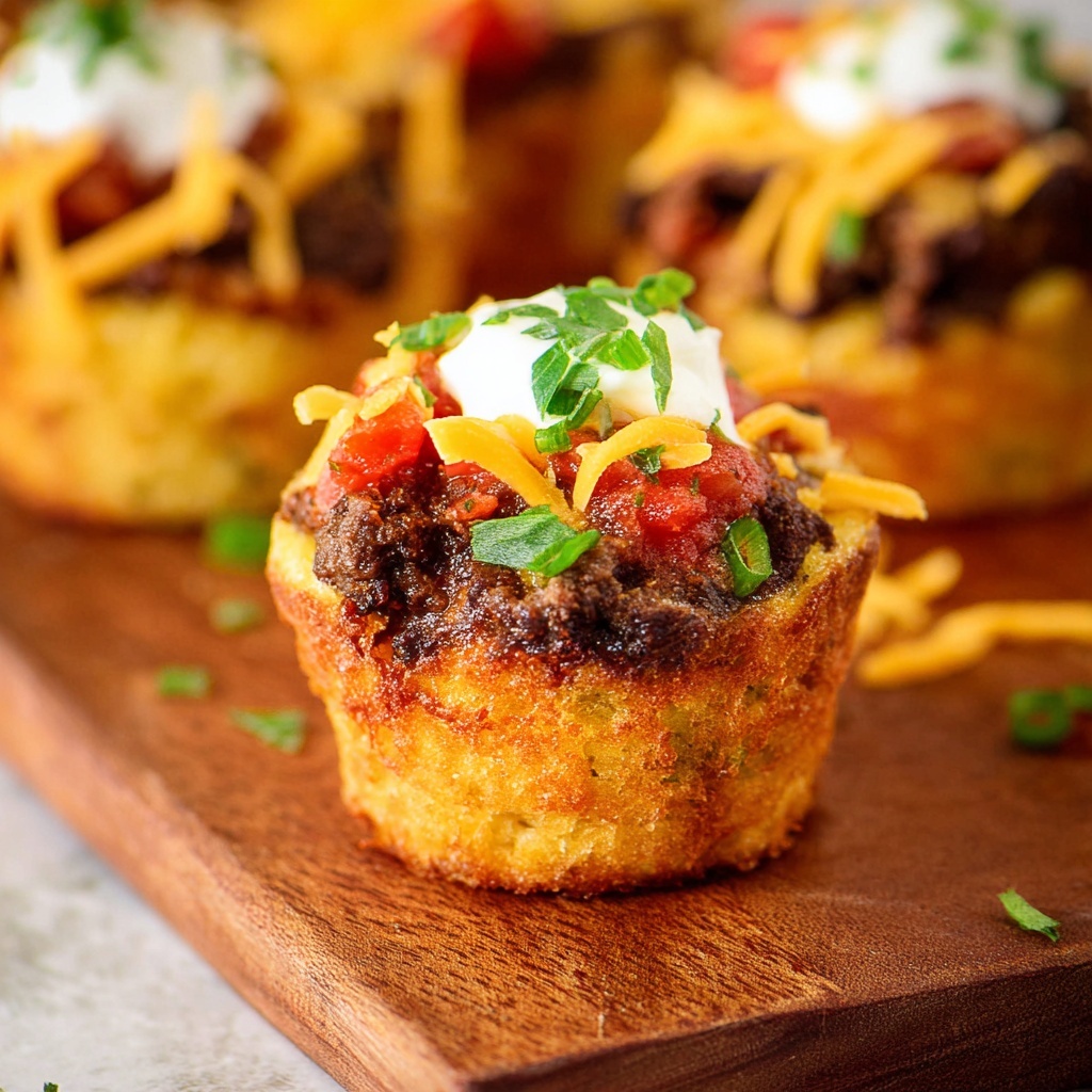 Taco Cornbread Muffins Recipe - Recipe Image