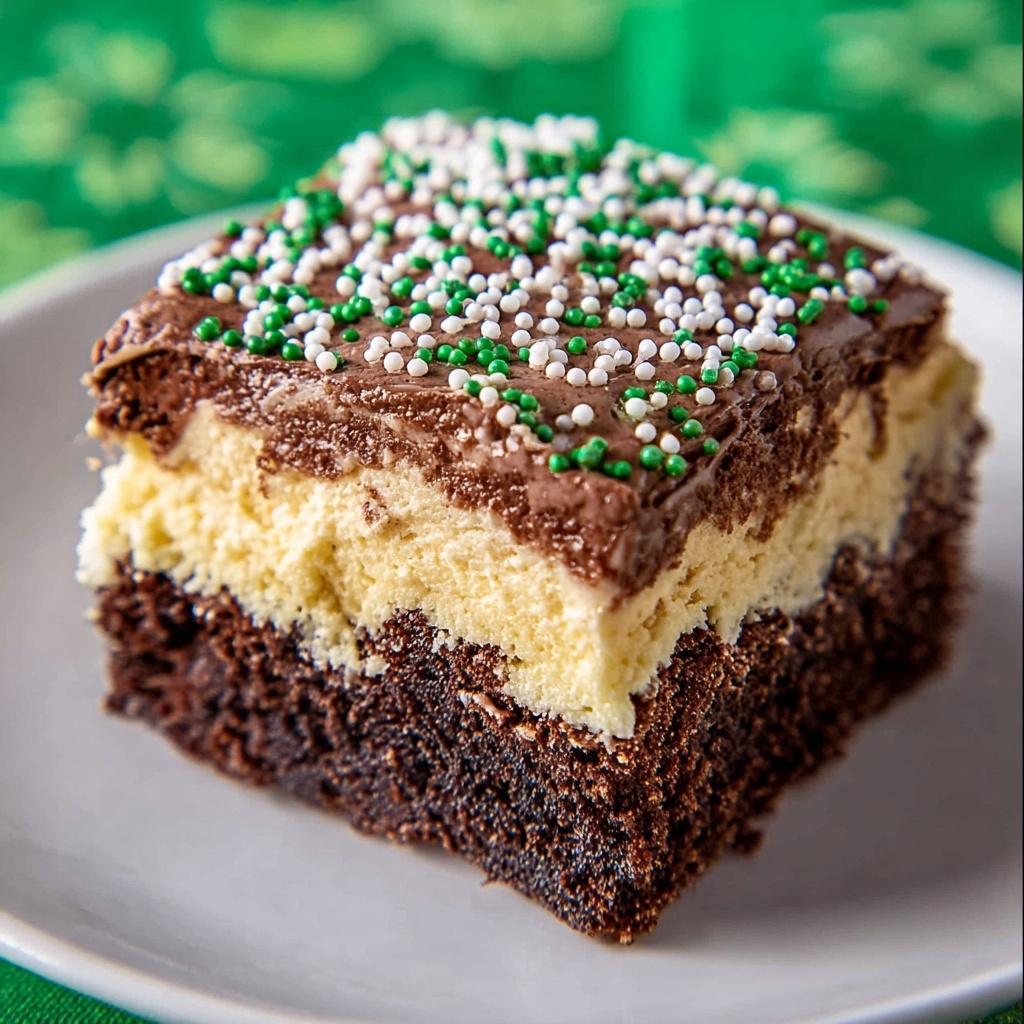 No-Bake Mint Chocolate Eclair Cake Recipe - Recipe Image