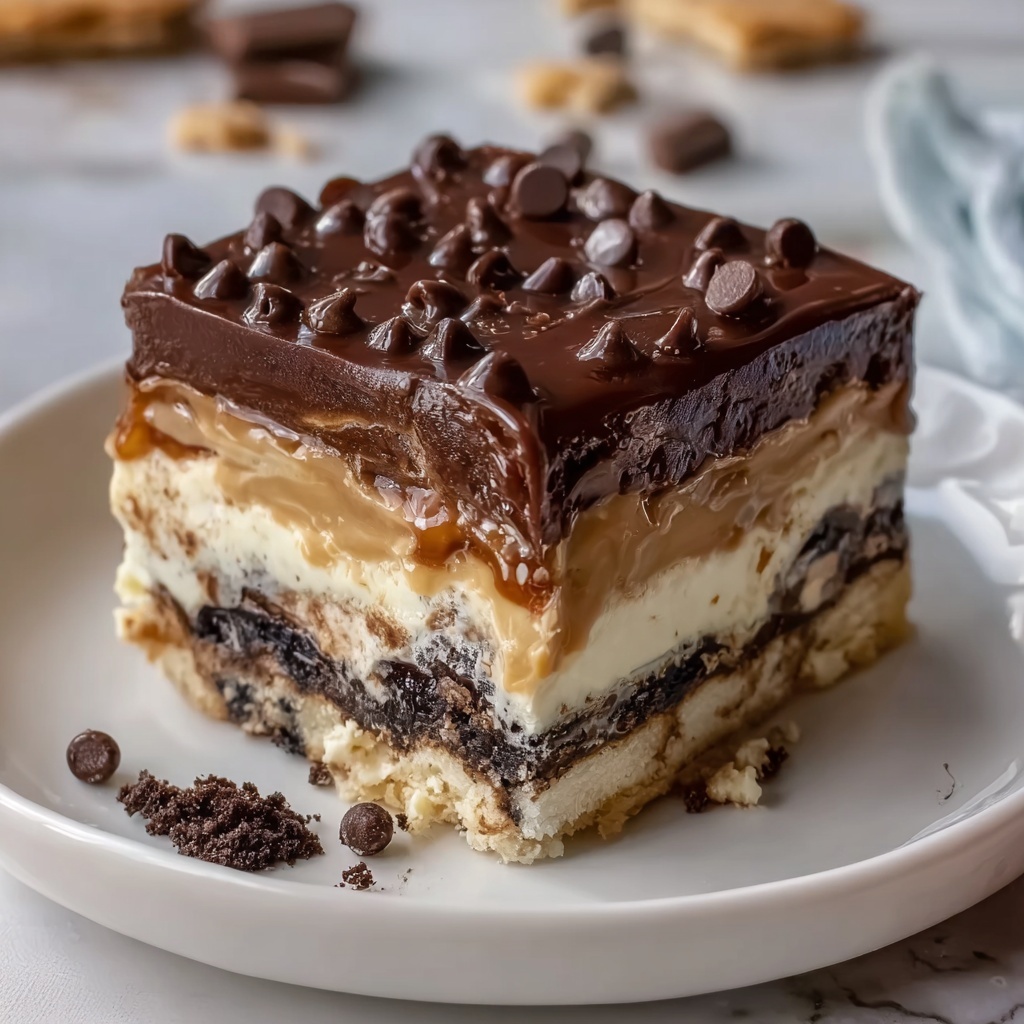 Chocolate Peanut Butter Lasagna Recipe - Recipe Image