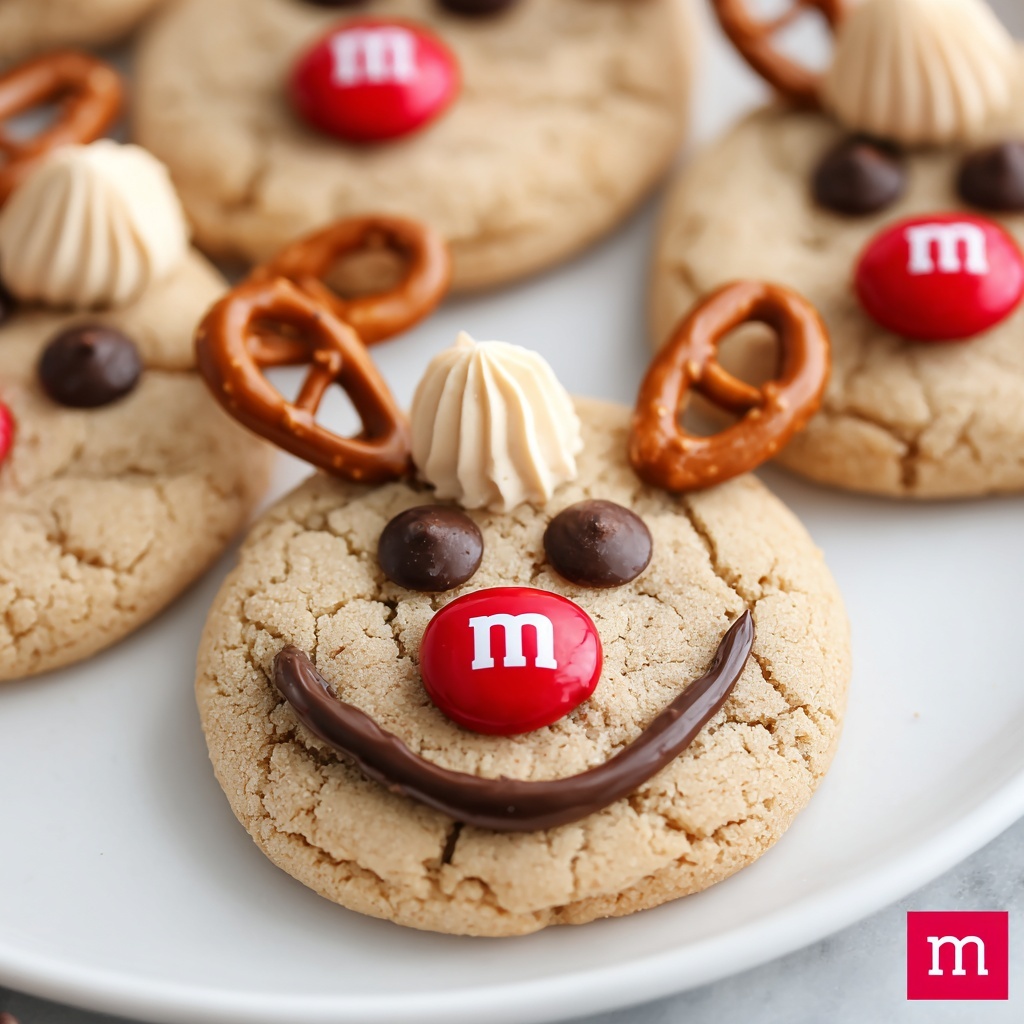 Rudolph Peanut Butter Cookies Recipe - Recipe Image