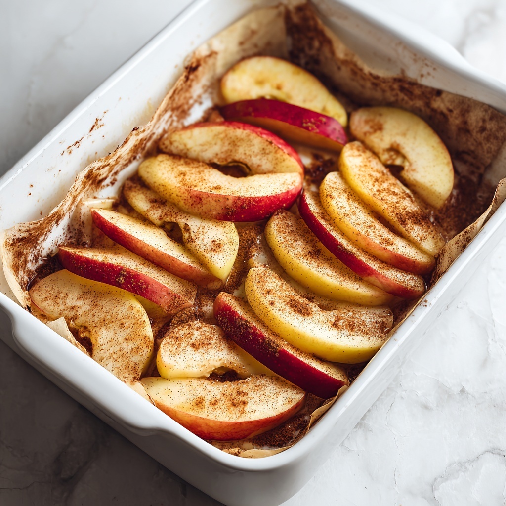 Baked Apple Slices with Cinnamon and Nutmeg Recipe - Recipe Image