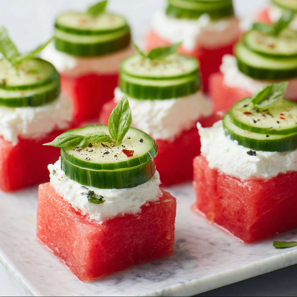 Summer Watermelon Goat Cheese Recipe - Recipe Image
