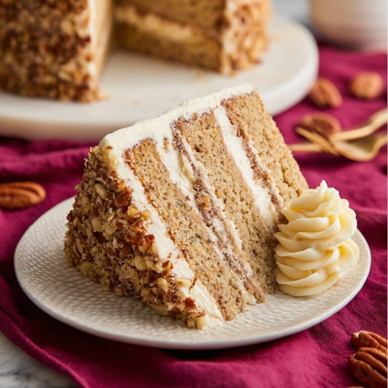 Butter Pecan Cake with Browned Butter and Pecan Frosting Recipe