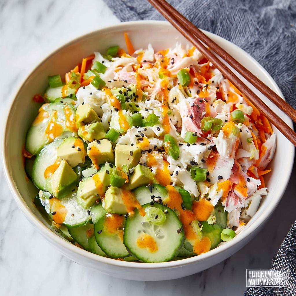 California Roll Cucumber Salad Recipe - Recipe Image