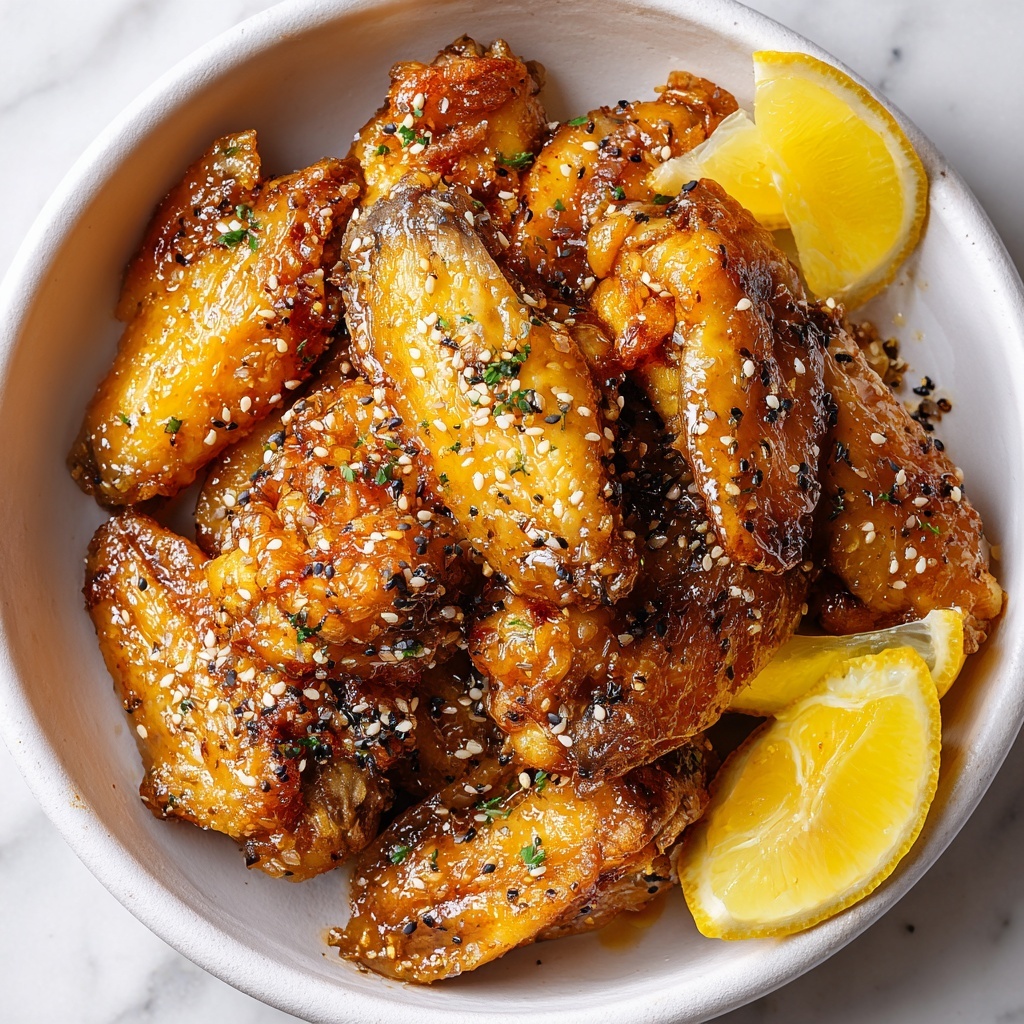 Honey Lemon Pepper Wings Recipe - Recipe Image