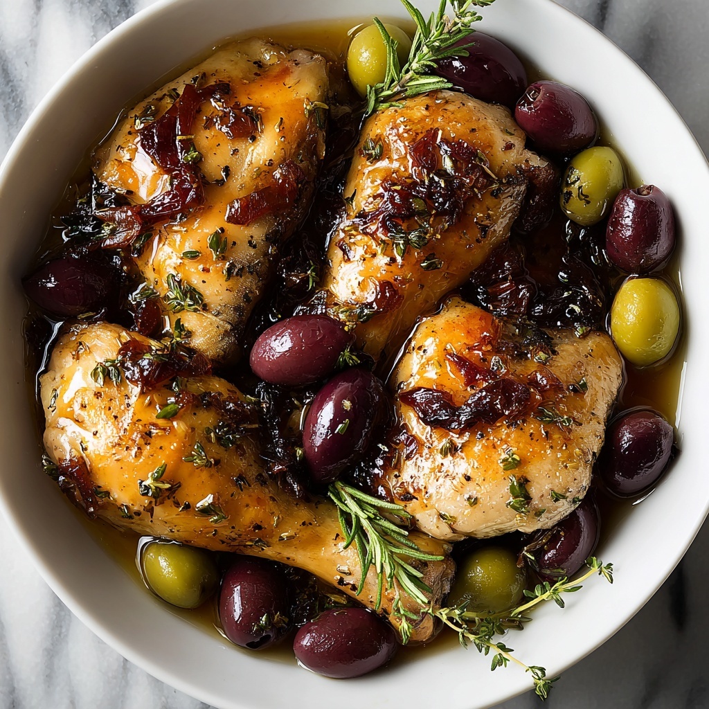 Pan-Roasted Chicken with Grapes & Olives Recipe - Recipe Image